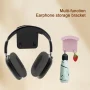 Wall Mount Headphone Cradle Stand Support ABS Gaming Headset Hanger Home Space-saving Hearing Aids Support for Desk Dormitory - Image 2