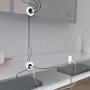 Wiremold in Wall TV Power and Cable Grommet Kit with Mounting Brackets and Hole Saw, White - Image 2