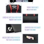 Topbuy PU Leather Gaming Recliner Chair Single Massage Lounge Sofa W/ Lumbar Cushion Red - Image 5