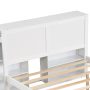Twin/Full Kids Wooden Platform Bed with Trundle Storage Headboard - Image 5