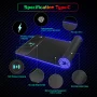 Wireless Charging RGB Luminous Mouse Pad Charger Phone Gaming Mousepad Keyboard Game Table Pad Laptop Mouse Mat Deskpad Mausepad - Image 4