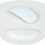 Londo PU Leather Oval Shape Non-Slip Mousepad with Wrist Rest Support, Waterproof Surface, Comfort Memory Foam, Light Ergonomic Design Mouse Pad for Laptop, Desktop - Image 1