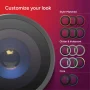 ZAGG - Glass Elite Anti-Reflective Lens Protector for Apple iPhone 17 Pro Max/16 Pro Max/Pro/15 Pro Max/Pro - Silver - Image 3