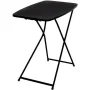Mainstays 26" Adjustable Height Personal Folding Table, Black - Image 1