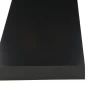 8 in. D x 36 in. L x 1-1/4 in. H Black Slim Shelf - Image 4
