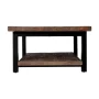 Alaterre Furniture Pomona Rustic Natural 48" Wide Coffee Table with Shelf and Metal Legs for Living Room, Rustic Natural - Image 6