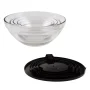 10-Piece Glass Bowl Set with Black Lids - Image 3