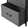 Mainstays 2 Drawer Fabric Nightstand, Grey Finish - Image 6