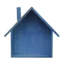 Wooden Hanging Shelf Wall Shelf Vintage Decor Shelf, 24x19x9cm,Blue - Image 1