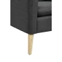 29 in. Wide Black Modern Linen Accent Single Armchair - Image 4