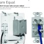 Legrand, Home Office & Theater, In Wall TV Power Kit, HDMI Included, White, 6ft Length, HT22U2WHR6C - Image 4
