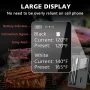 Wireless Bluetooth Meat Thermometer IP67 Waterproof Probes with LCD Screen Booster Rechargeable for Grilling Smoker BBQ Oven - Image 2