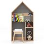 2-in-1 Kids House-Shaped Table and Chair Set - Image 3