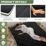 ABORON Futon Mattress Queen Size 4" Thick Japanese Floor Mattress Folding Guest Mattress Protable Roll up Mattress Soft Memory Foam Tatami Mat Sleeping Pad for Bedroom Camping Tent - Image 2