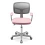 Gymax Kids Desk Chair Adjustable Height Children Study Chair w/ Auto Universal Casters Pink - Image 2