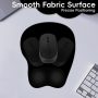 Ergonomic Mouse Pad,Non Slip Mousepad Wrist Rest Support for Office, Computer, Laptop & Mac(A-Black) - Image 3