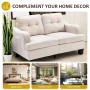 RoyalCraft Modular Sectional Sofa, Memory Foam, Button Tufted Designed, 2 Seats Sofa Couch for Living Room, Beige Velvet - Image 5