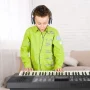 61 Key Portable Electronic Keyboard Piano Set with Stool Headphones Mic Stand - Image 3