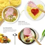 oannao Silicone Cooking Utensils Set - 446°F Heat Resistant Silicone Kitchen Utensils for Cooking,Kitchen Utensil Spatula Set w Wooden Handles,Holder, BPA FREE Gadgets for Non-Stick Cookware (Pink) - Image 2