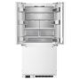 Forno Appliances - 36 in. Wide Rivestito 15.5 Cu. Ft. French Door Counter-Depth Panel Ready Refrigerator - Stainless Steel - Image 2
