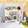 Kids Toy Storage Organizer with Book Shelf and Storage Cabinet - Image 2