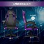 iooHug Ergonomic Gaming Chair, Computer Chair for Adults or Teens with Adjustable Armrest, Comfortable High Back Office Chair Desk Chair 400LBS, Video Game Chairs Recliner Racing Gamer Chair - Image 2