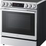 LG - 30-in Wide 6.3 Cu. Ft. Slide-In Electric True Convection Range with 5 Elements, InstaView and 2 UltraHeat Elements - Stainless Steel - Image 2