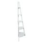 72 in. White Wood 5-shelf Ladder Bookcase - Image 3