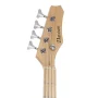 Davison 4-String Electric Bass Guitar with P-Style Pickups and 15-Watt Amplifier, Black - Image 4