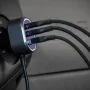 POWERVOLT 100 Scosche 6-Port Car Charger w/ Extension - Black - Image 4