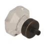Traditional Classics 1-5/16 in. (33mm) Traditional Clear/Oil Rubbed Bronze Geometric Cabinet Knob - Image 4