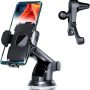 Phone Holder for Car,Car Phone Mount,Suction Cup Car Phone Holder Universal for Dashboard Windshield Air Vent,Compatible with All Smartphones - Image 6