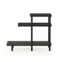 Furinno Turn-N-Tube 3-Tier Sofa Side Table, Espresso/Black - Image 5
