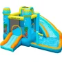 11' x 11' Bounce House with Water Slide and Air Blower - Orange/Mint - Image 1