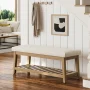 Hahnville 44" W Upholstered Storage Bench - Image 1
