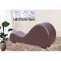 US Pride Furniture Faux Leather Yoga Stretch Relaxation Chaise - Chocolate - Image 5
