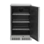Coyote - Outdoor Living 21" 4.1 Cu. Ft. Built-in Compact Refrigerator Right Hinge - Stainless Steel - Image 2