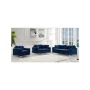 Meridian Furniture Modern Naomi Velvet Accent Chair in Navy - Image 4