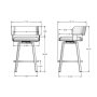Stinson 26" Barstool - Black - Image 6