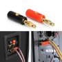40PCS 4mm Gold Plated Banana Plugs Audio Jack Speaker Wire Cable Screw Connector - Image 2