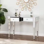 Southern Enterprises Illusions Collection Mirrored Console Table/Desk - Image 4
