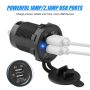 12V Car Cigarette Lighter Socket Splitter Dual USB Charger Power Adapter Outlet - Image 6