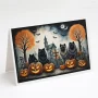 Keeshond Spooky Halloween Greeting Cards Pack of 8 - Image 1