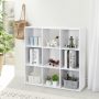 9-Cube Closet Organizer Storage Organizer Bookcase Shelving Room Office White - Image 3