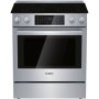 Bosch - 800 Series 30 in. Wide 4.6 Cu. Ft. Slide-In Electric Convection Range with Self-Cleaning, 5 Elements and Warming Drawer - Stainless Steel - Image 1