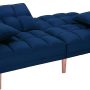 Futon Sofa Bed Convertible Sofa, Futtonsleeper Sofa Bed Futon Couch Bed (Dark Blue) - Image 6