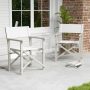 Folding Director Chair with Acacia Wood Frame and Machine Washable Oxford Fabric - Image 2