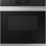 Samsung - 30 in. Wide 5 Elements Bespoke 6.3 Cu. Ft. Slide-In Electric Range with Precision Knobs - Stainless Steel - Image 1