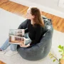 Big Joe Joey Large Bean Bag Chair in Basalt Blue, All Ages, with On-The-Go Handle - Image 5