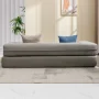 ZAFLY Full Size Convertible Futon Sofa Bed, Floor Sofa Bed Foldable, Foam Folding Mattress Sleeper, Floor Couch Lounge Sleeper Bed for Living Room/Bedroom, Dark Grey - Image 5